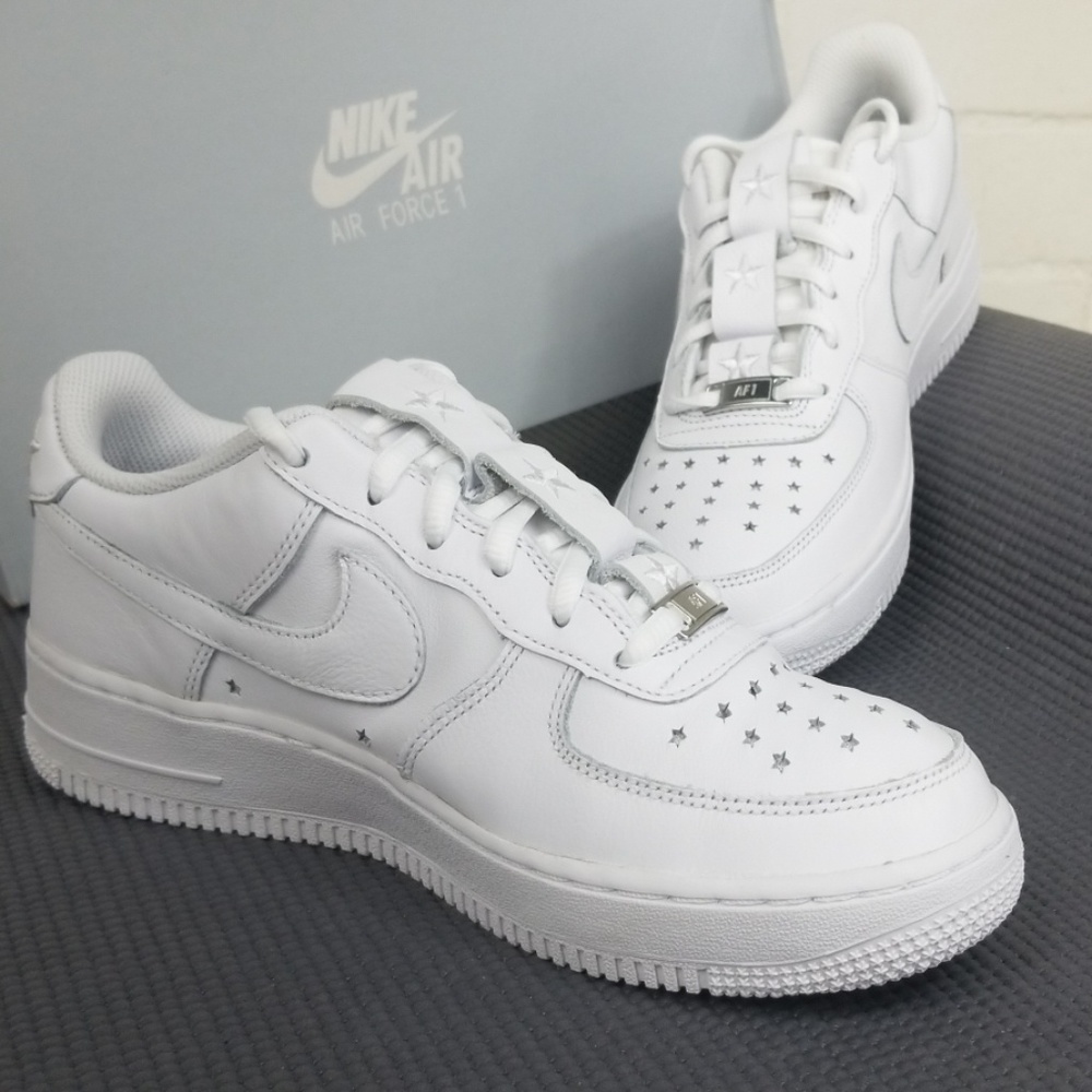 Nike Air Force 1 QS (GS) "Independance Day" White - Picture 2 of 8